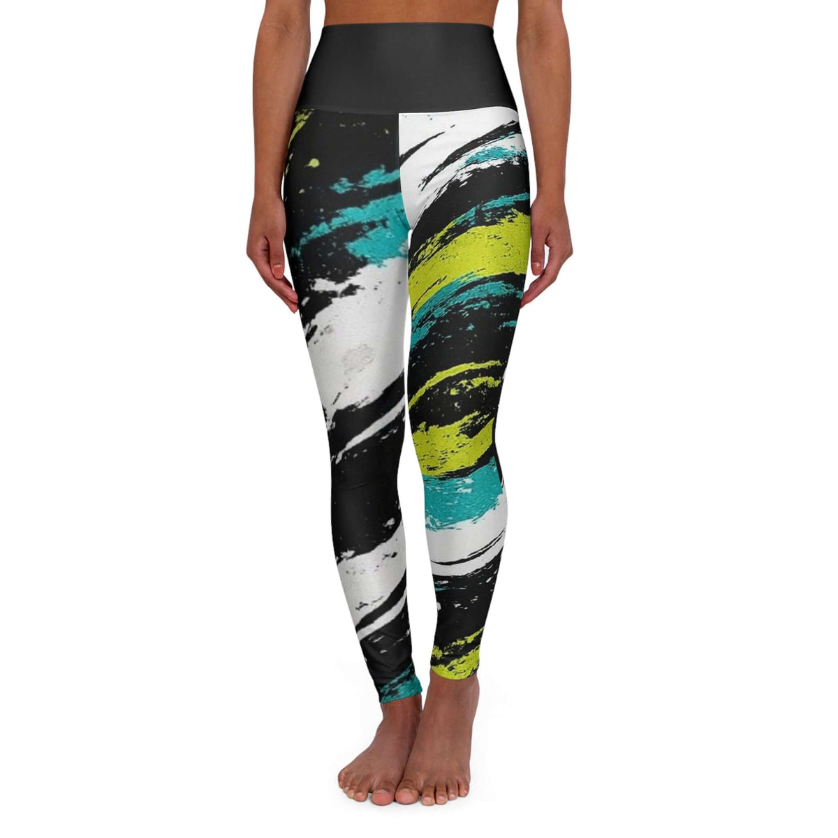 Brushstroke Print Yoga Leggings product image 2