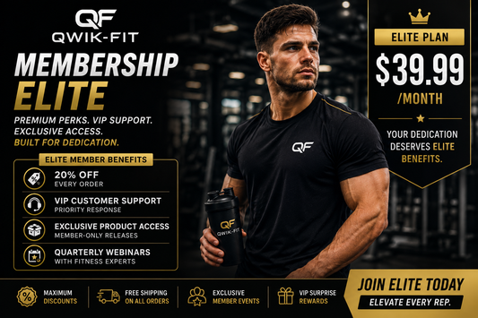 Qwik-Fit Elite membership plan details, showcasing premium perks, support, and exclusive access for dedicated athletes.