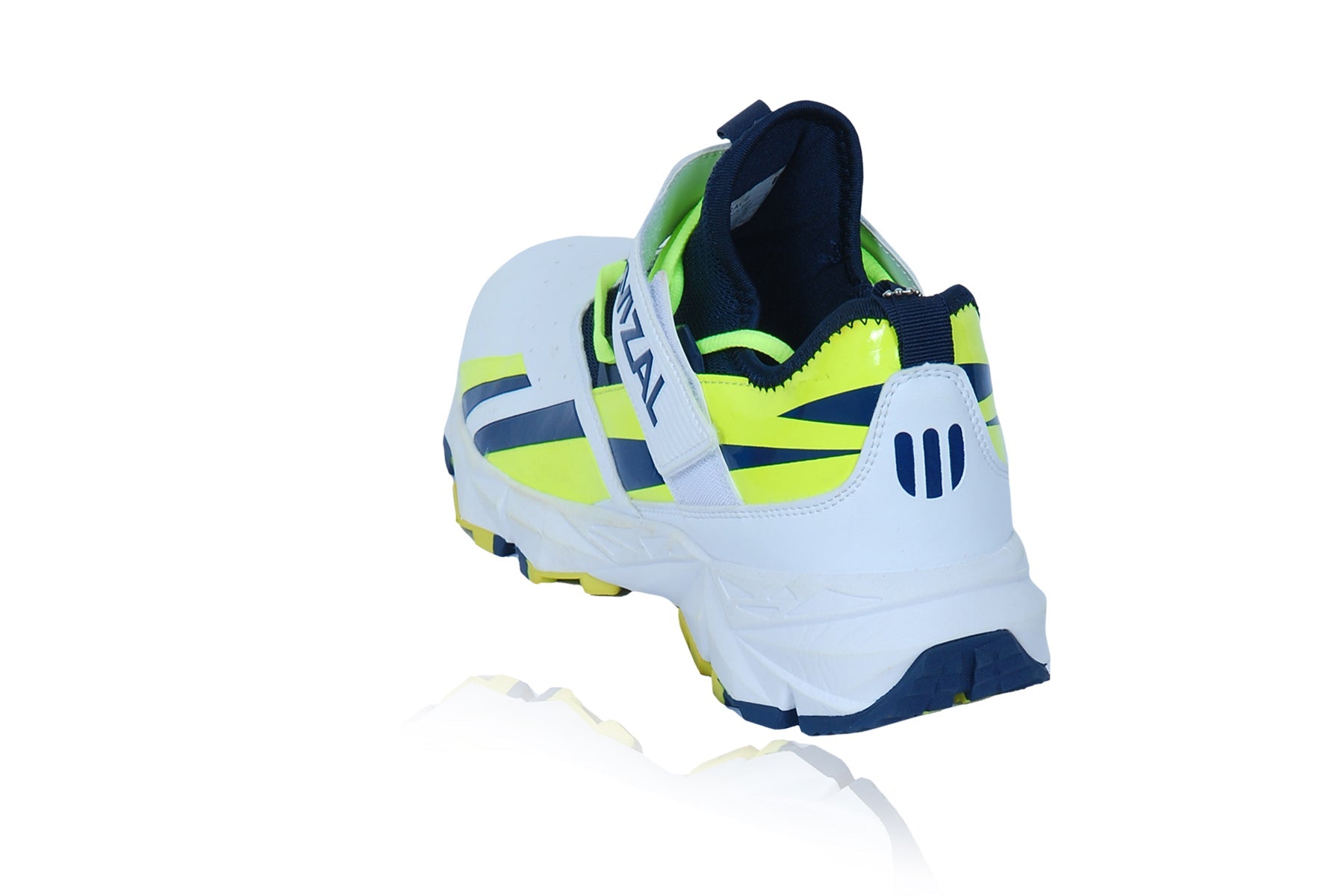 Wizal cricket shoes for enhanced stability, featuring a durable rubber sole and vibrant design for optimal performance.