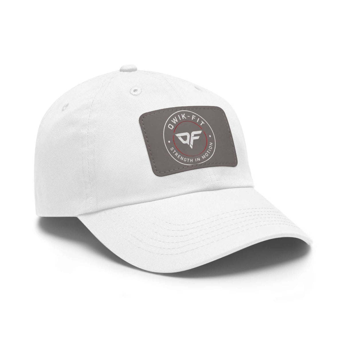 Qwik-Fit Leather Patch Dad Hat - Strength in Motion Baseball Cap product image 14