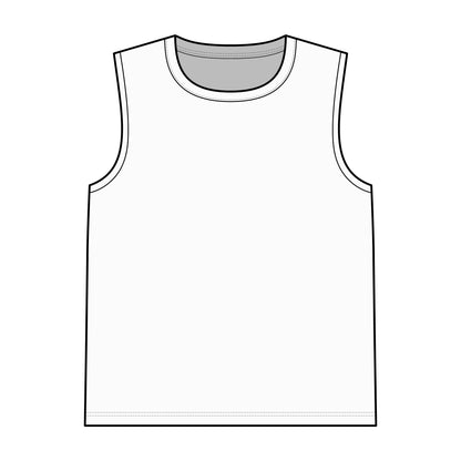 Plain design of a comfortable muscle tank top, perfect for casual wear and layering.