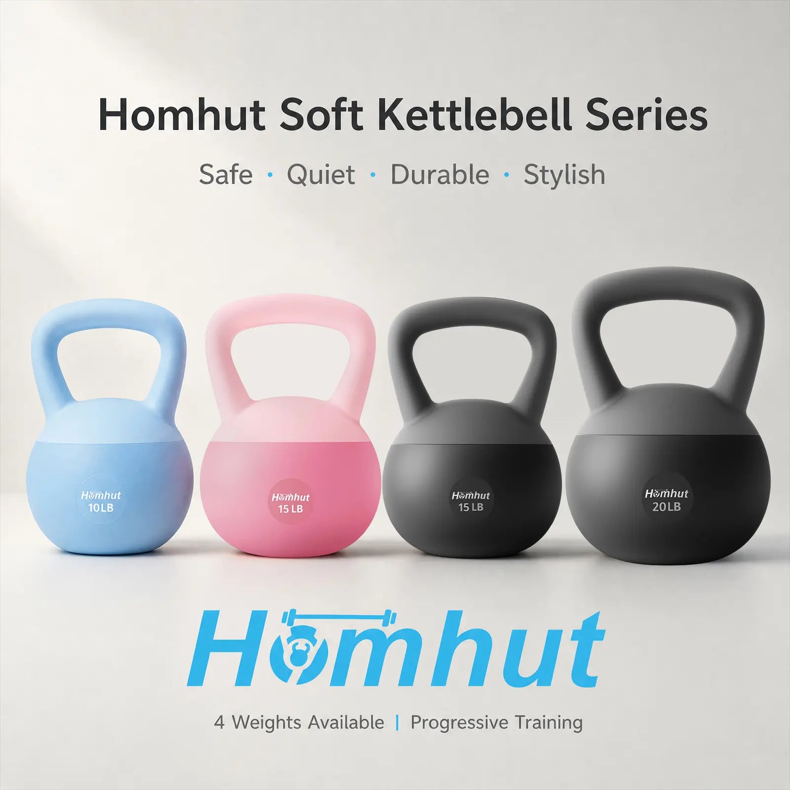 Soft Kettlebell with Handle - Home Gym Weight Training Equipment for Strength Conditioning, Core Training