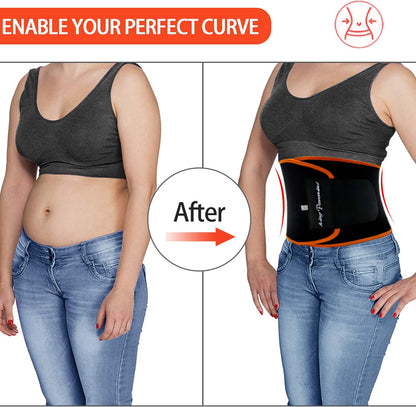 Kingpavonini waist trimmer belt for women and men, plus size sweat waist trainer for enhanced workout support.