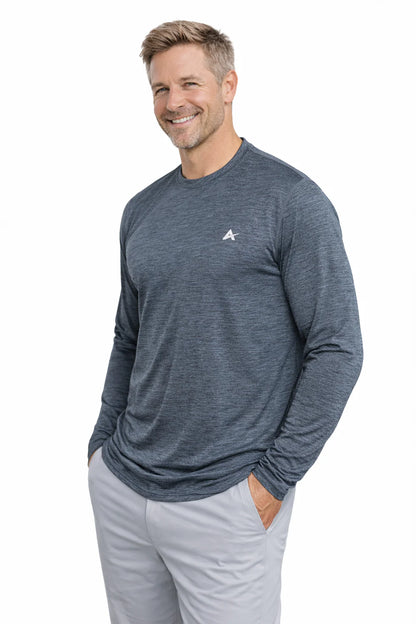 Men'S Cooling Crew Neck Long Sleeve T-Shirt