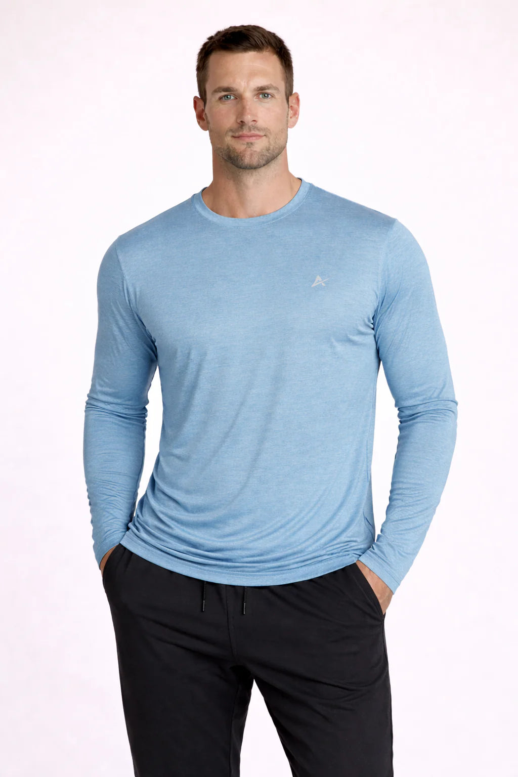 Men'S Cooling Crew Neck Long Sleeve T-Shirt