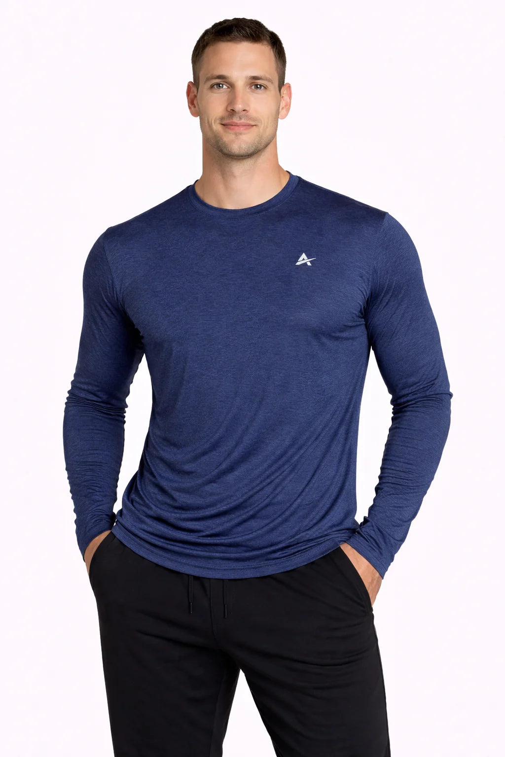 Men'S Cooling Crew Neck Long Sleeve T-Shirt