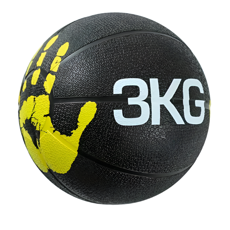 3kg Fitness Gravity Exercise Ball with textured surface for home workouts and fitness routines.