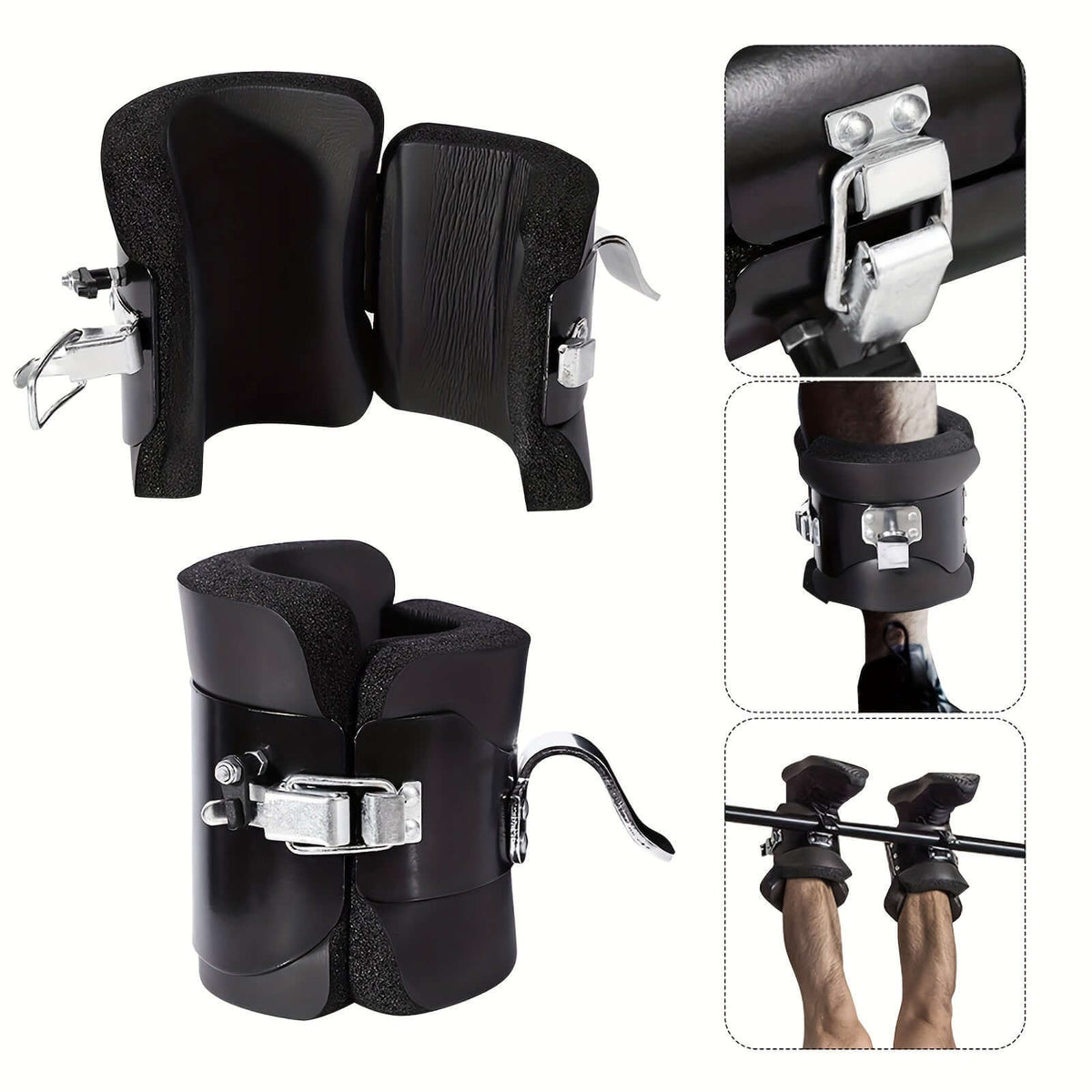 Solid Steel Frame Fitness Gravity/Inversion Boots(Black) product image 3