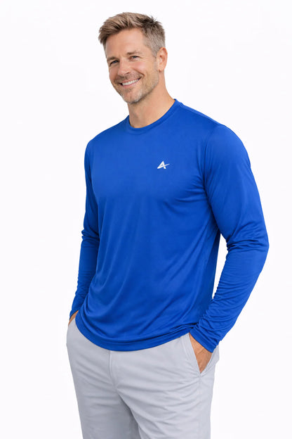 Men'S Cooling Crew Neck Long Sleeve T-Shirt