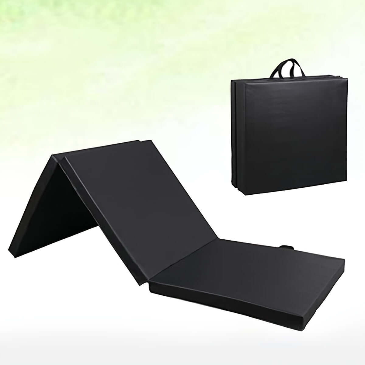 Ultra-Durable Folding Balance Mat in black, anti-tear balance mat suitable for home workouts and gym sessions.