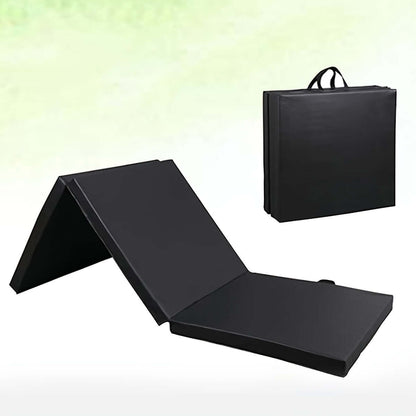 Ultra-Durable Folding Balance Mat - Anti-Tear, Sweat-Resistant(Black)-2