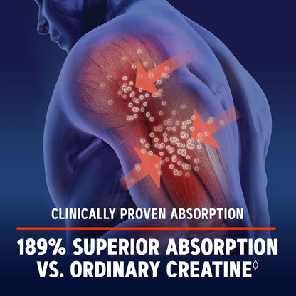 GNC AMP Creatine Hcl 189 Pills, Clinically Proven Strength & Muscle Builder, Athletic Performance, Energy Production, Recovery Supplement, Fast Absorbing, Gluten Free Formula, 60 Servings