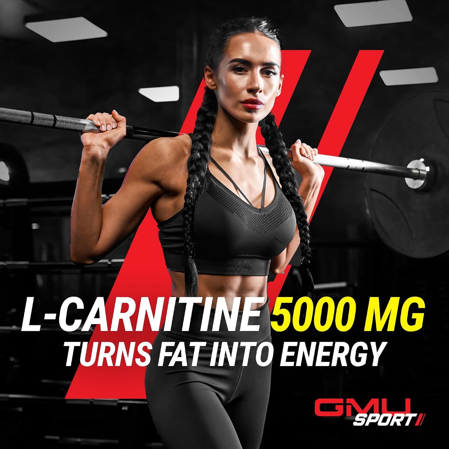 Liquid L-Carnitine 5000Mg – Orange Pineapple – Metabolic, Energy and Muscle Support Supplement – Stimulant-Free Pre Workout Alternative for Endurance, Exercise & Recovery – 32 Servings – GMU Sport