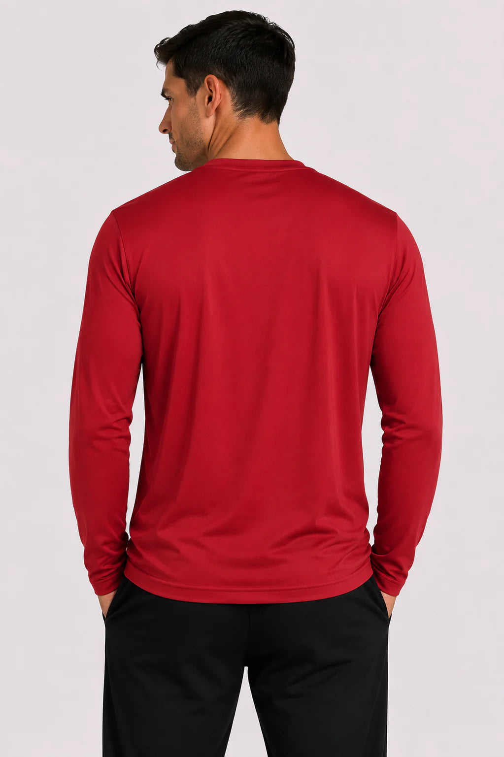 Men'S Cooling Crew Neck Long Sleeve T-Shirt
