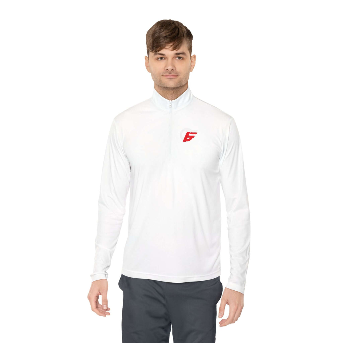 Lightweight long-sleeve quarter-zip training top