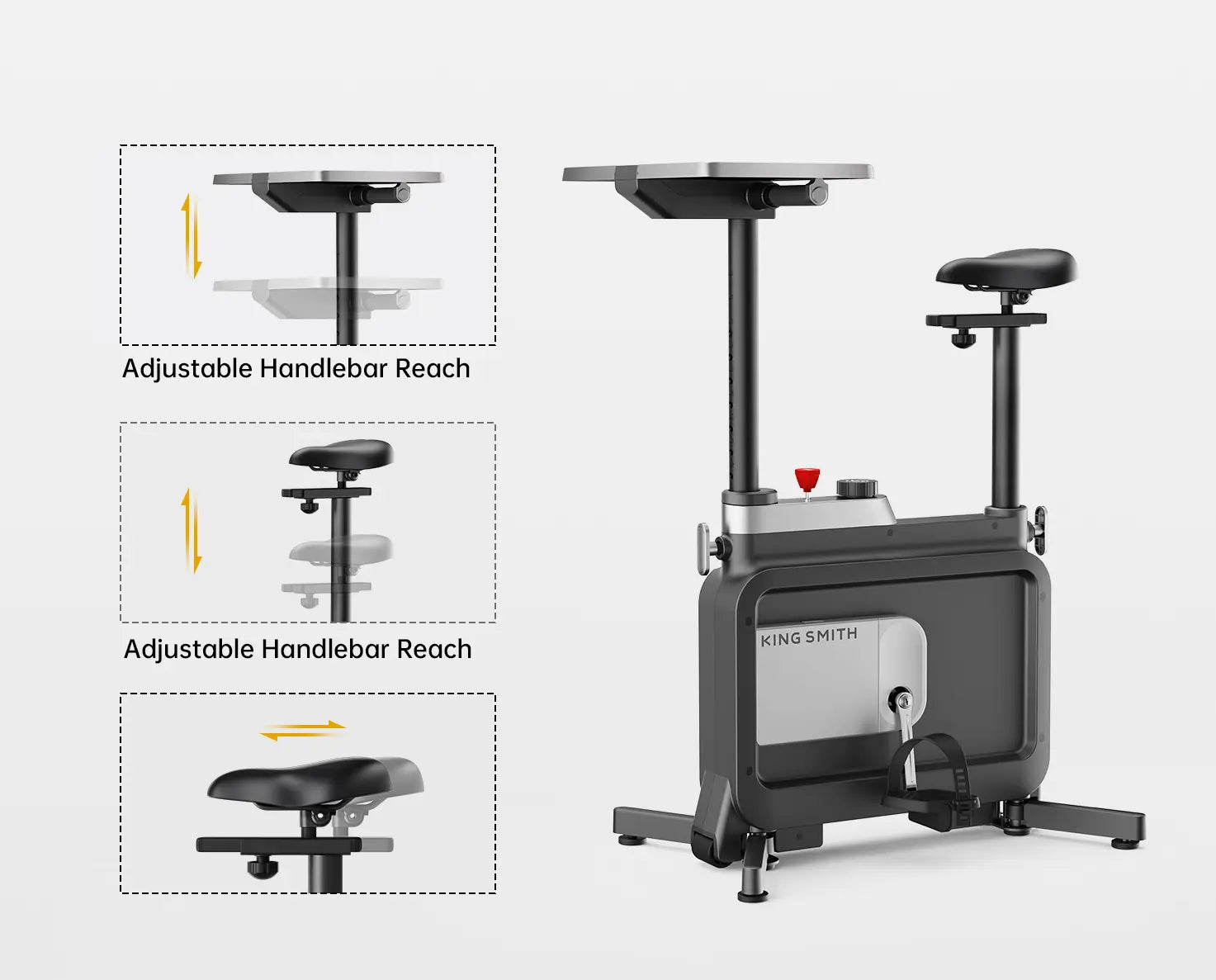 Foldable Fitness Essentials Walking Pad W1B exercise bike with low noise motor, wheels, and shock absorption for home or office use.