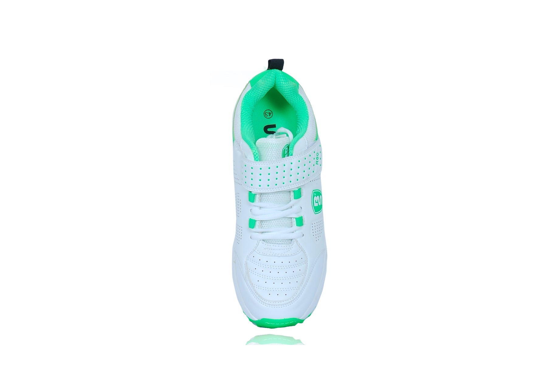 Professional cricket shoes designed for comfort and performance in a lightweight, stylish design.