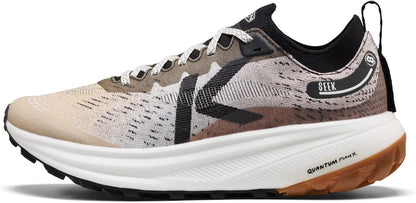 KEEN Seek Trail Running Shoes in black and gray with rugged outsole and breathable mesh upper for outdoor trails