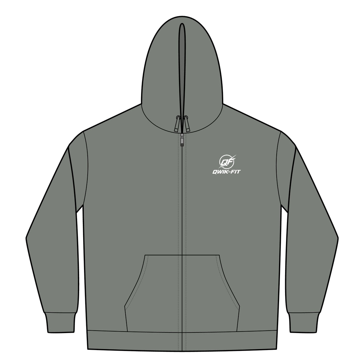 QF Heavyweight Sherpa-Lined Hooded Fleece Jacket — alternate view 3