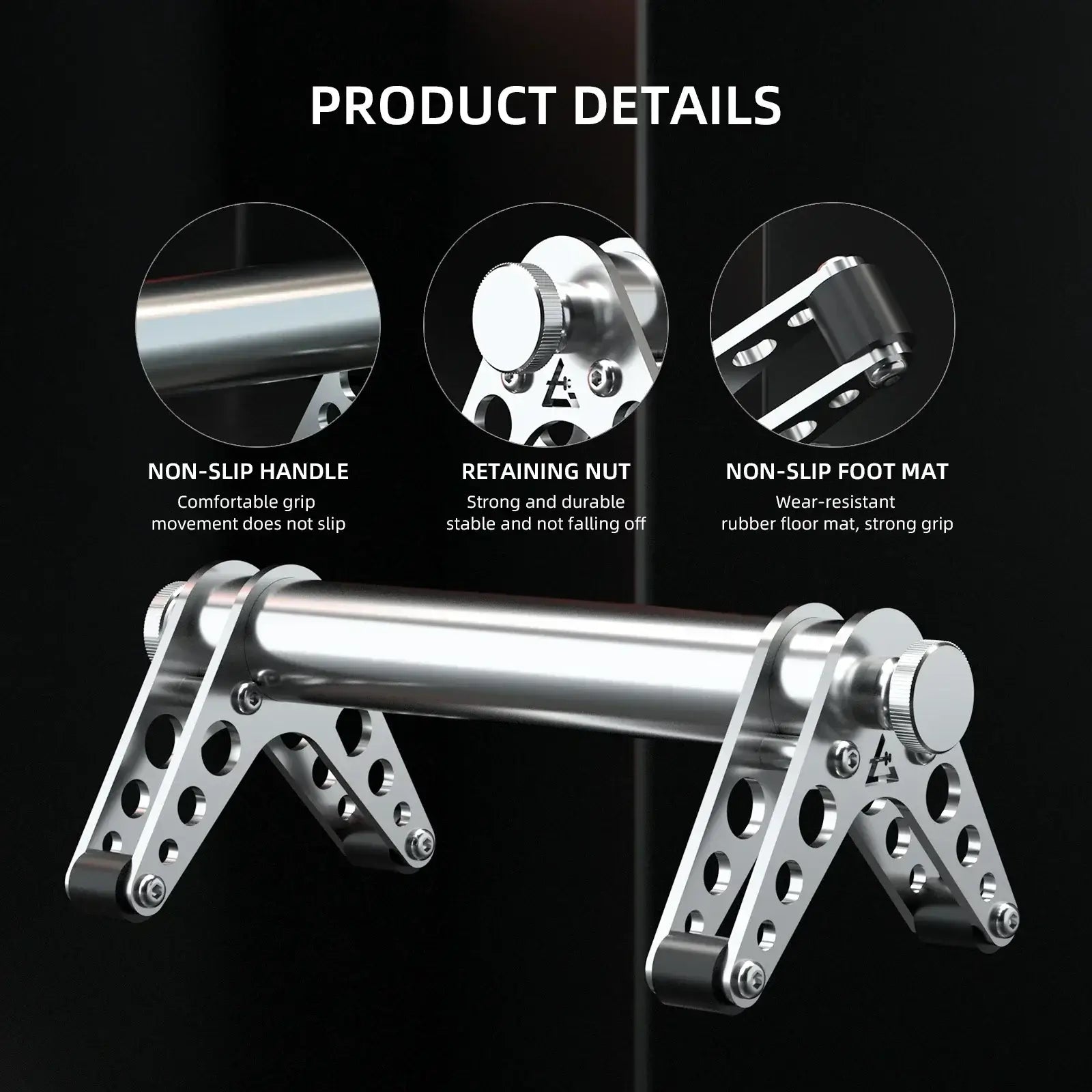 Stainless Steel Push-Up Bars For Fitness product image 2
