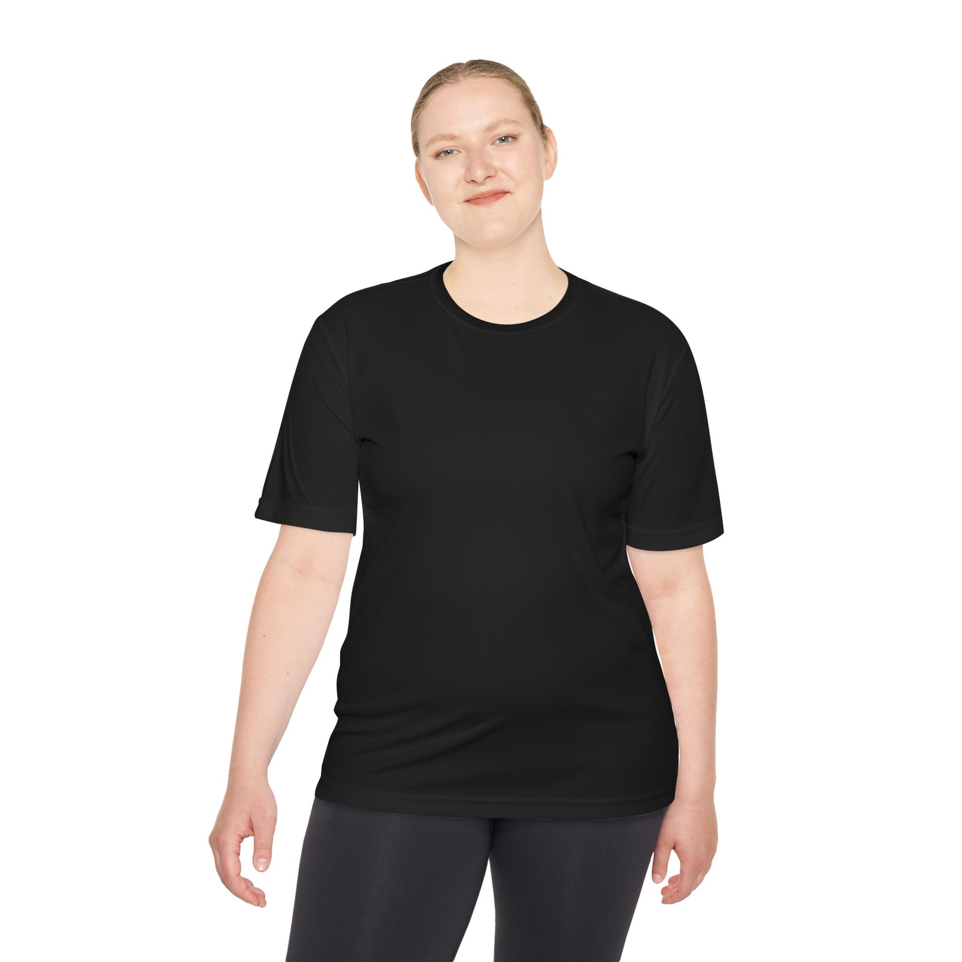 Printify Qwik-Fit Performance T-Shirt, moisture-wicking gym shirt, lightweight athletic tee for fitness and training.