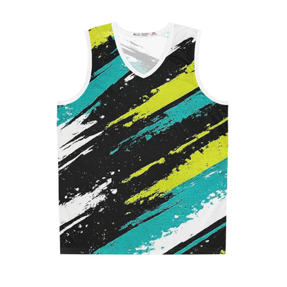 Brushstroke Basketball Jersey AOP