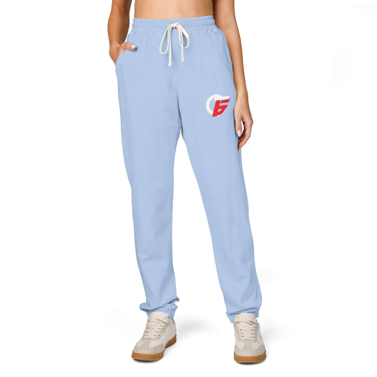 Garment - Dyed Fleece Sweatpants with Vertical 'gamer' Graphic product image 8