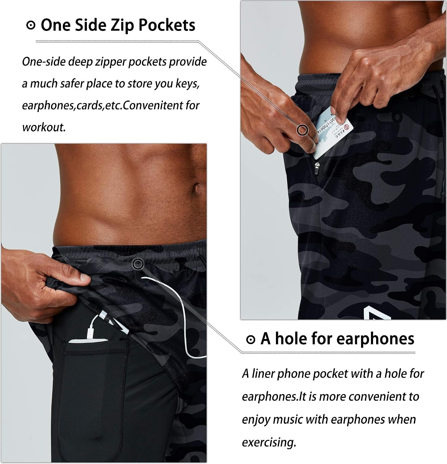 Pinkbomb men's 2-in-1 running shorts with quick-dry fabric and phone pocket, ideal for gym workouts and running.