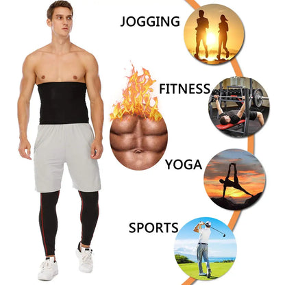 Premium men's sauna vest for weight loss, ideal for jogging, fitness, yoga, and sports activities.