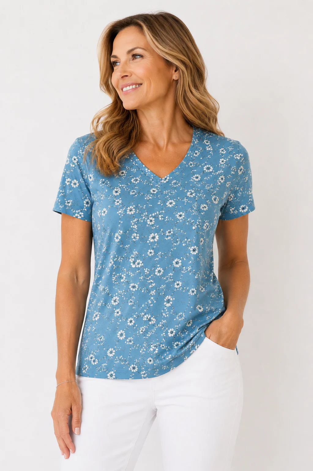 Women'S Cooling V-Neck Short Sleeve T-Shirt
