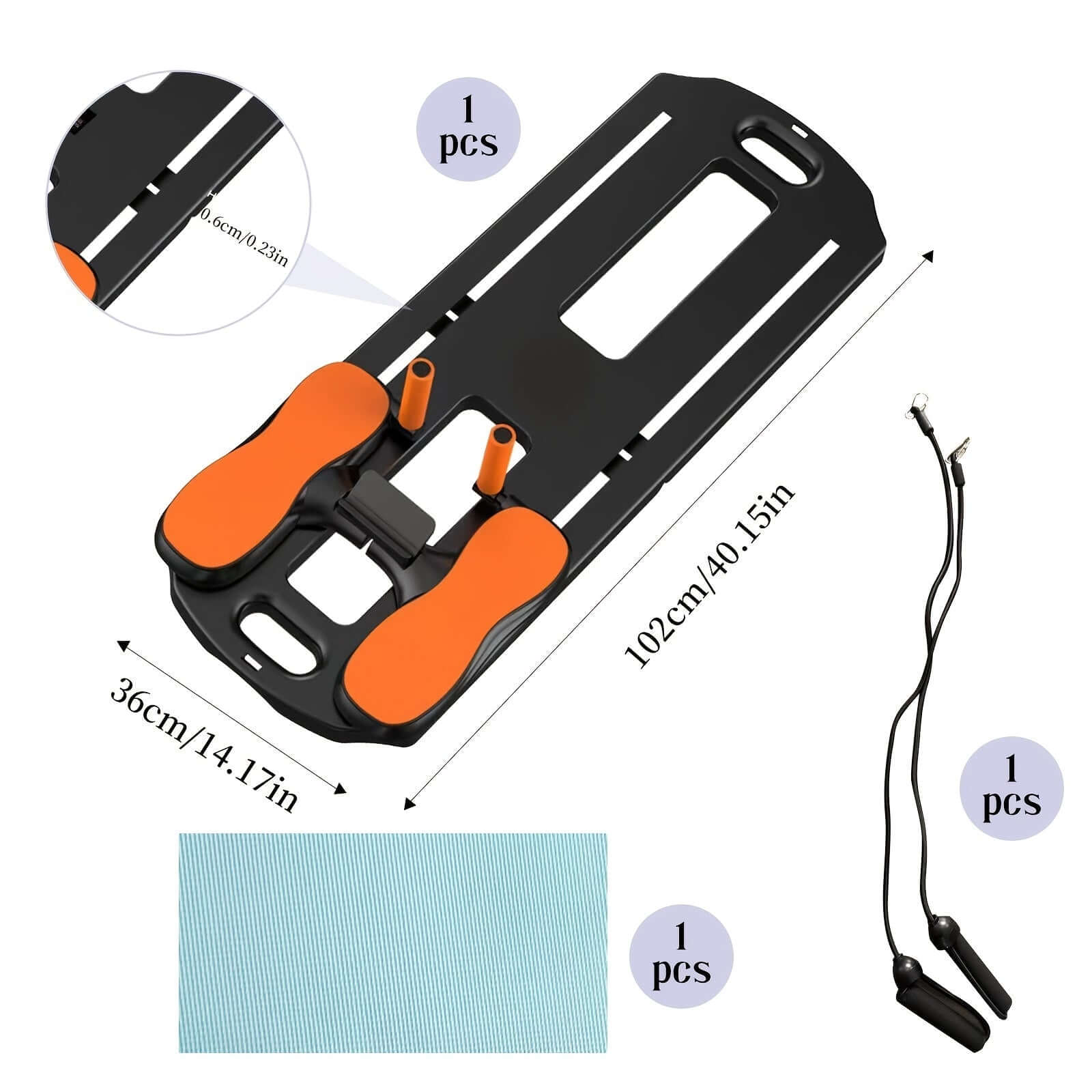 Abdominal Pilates Board Set with Resistance Bands product image 2