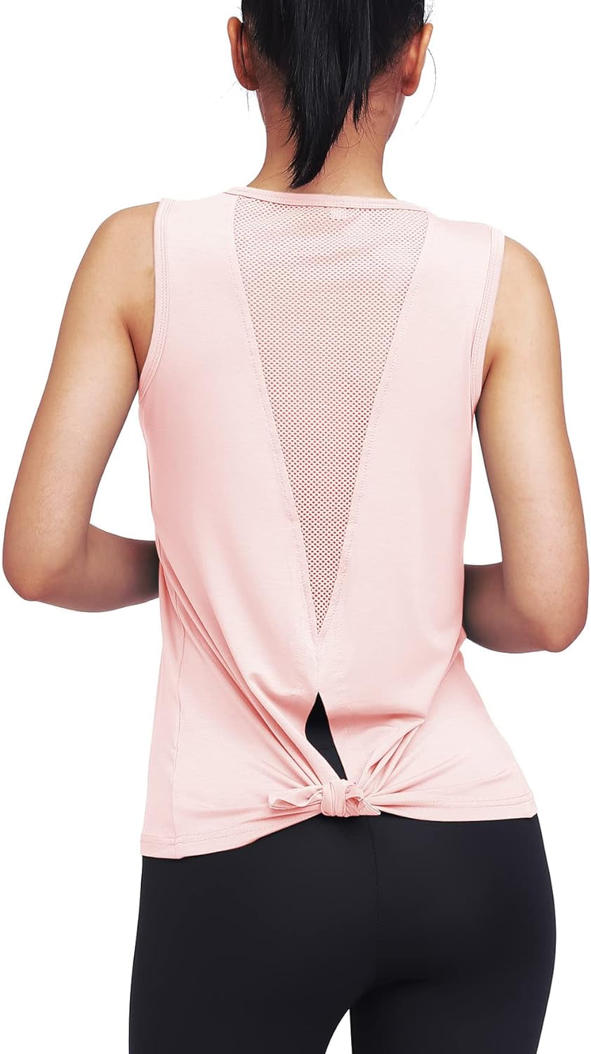 Mippo women's workout tank top for yoga and fitness, athletic muscle shirt in breathable fabric, ideal for gym and workout sessions.