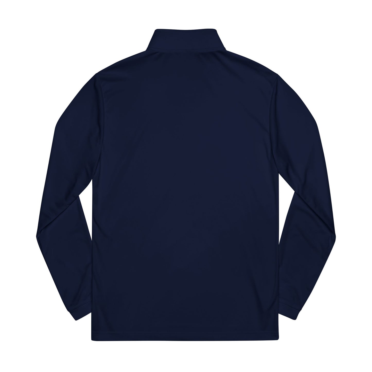 Embroidered soccer crest quarter-zip sweatshirt by Printify featuring a comfortable fit and detailed crest design.