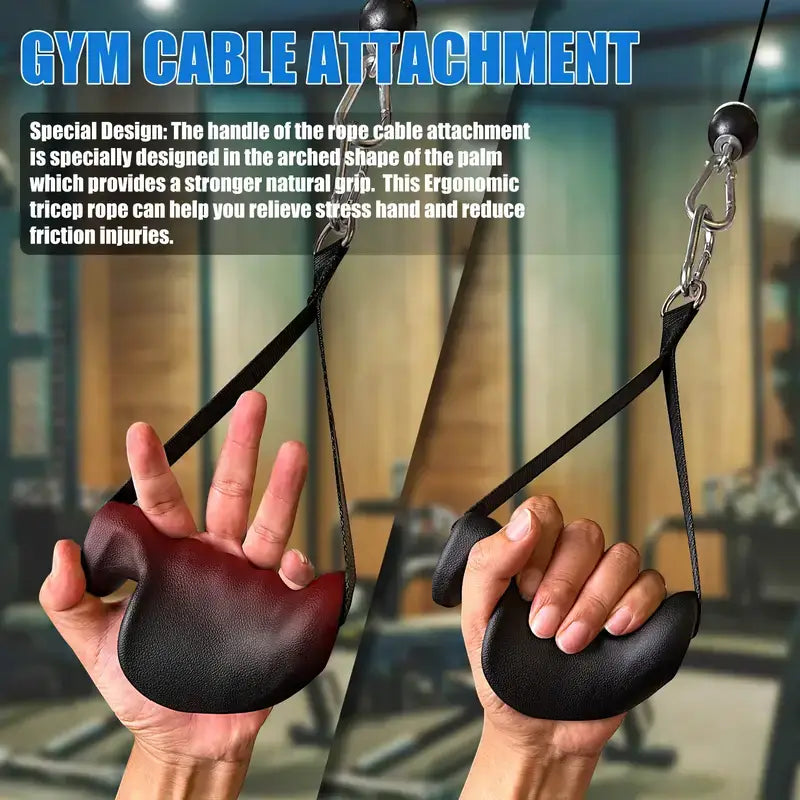 Ergonomic Tricep Rope Pulldown Attachment product image 2