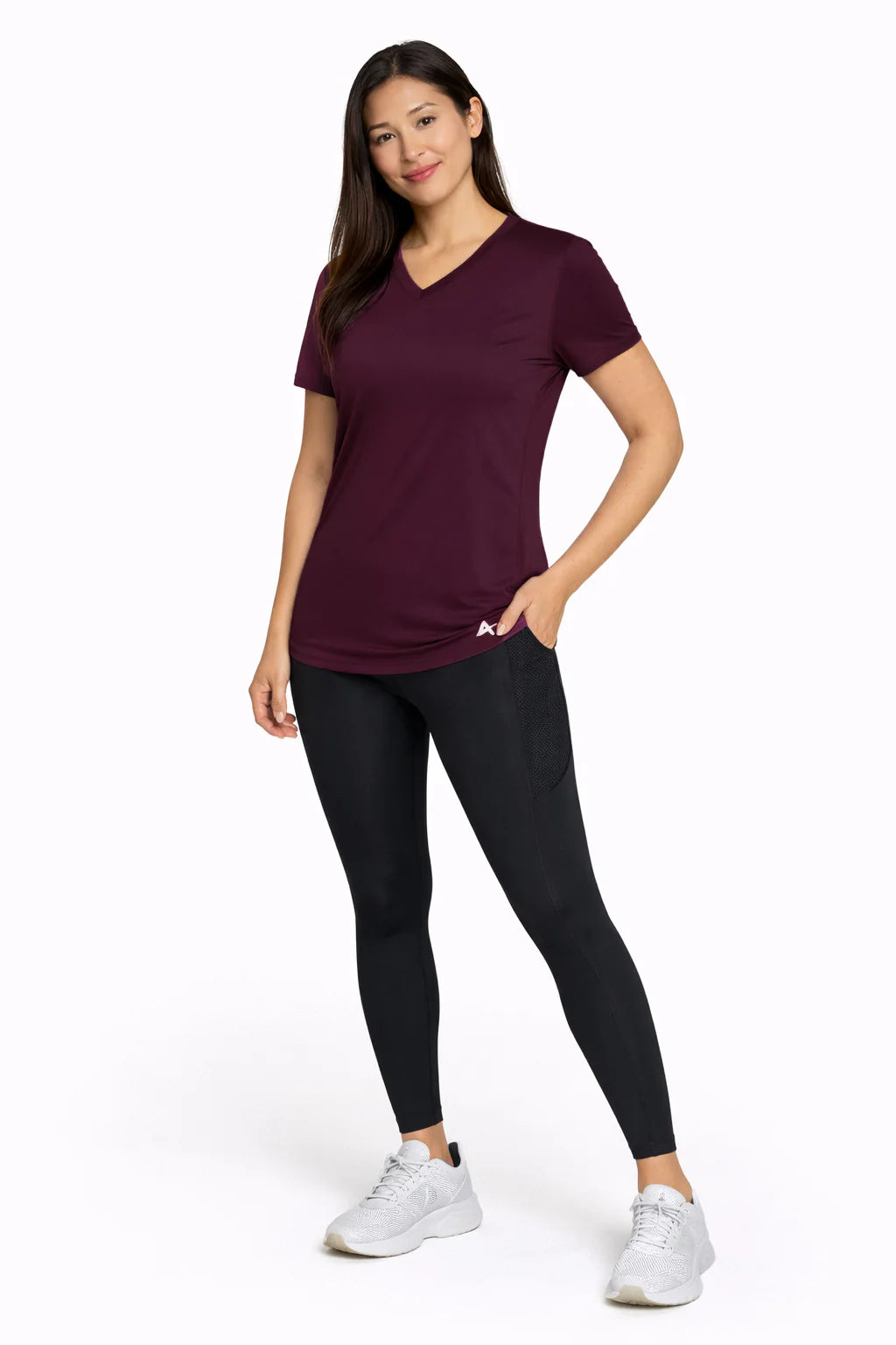 Women'S Cooling V-Neck Short Sleeve T-Shirt