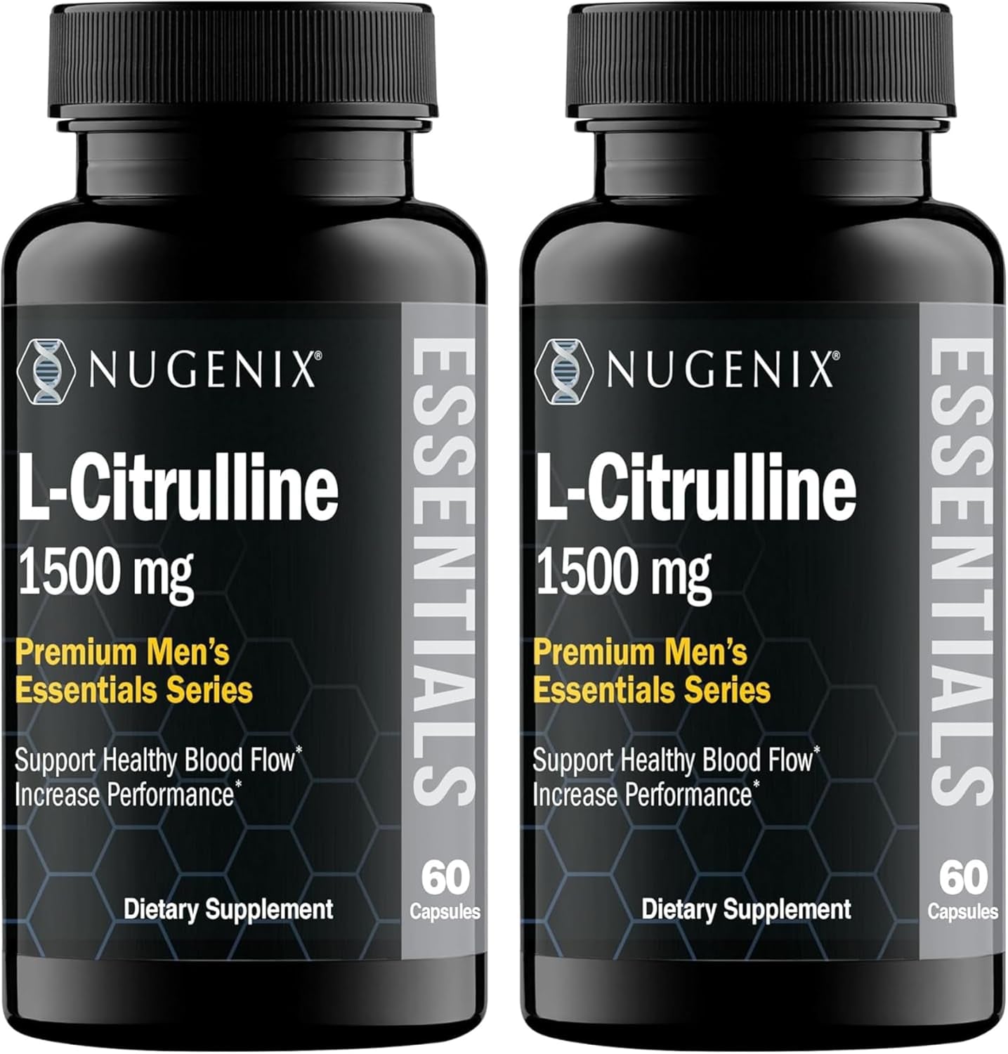 Nugenix Essentials L-Citrulline Supplement for Enhanced Blood Flow and Performance - 1500 Mg, 120 Capsules