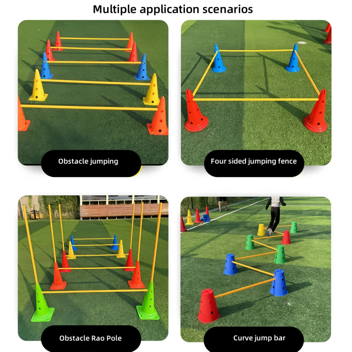 9-Piece Adjustable Soccer Training Hurdle Set product image 3
