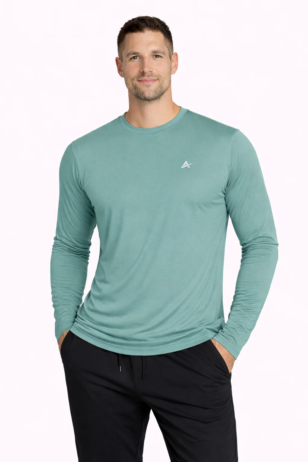 Men'S Cooling Crew Neck Long Sleeve T-Shirt