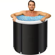 Freestanding Ice Bath Tub For Fitness Recovery(Black)