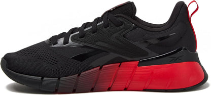Reebok Nano Gym 1.0 men's athletic workout shoes with black and gray design, rubber soles, and supportive fit.