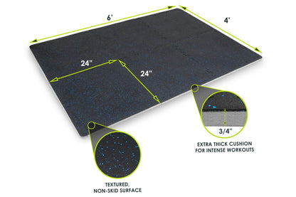 Rubber Top Exercise Puzzle Mat 0.75in 24sqft-3