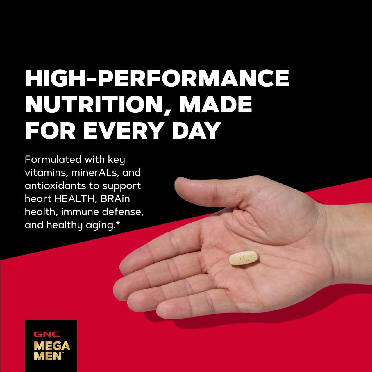 GNC Mega Men One Daily 50 plus for Men, 60 Caplets