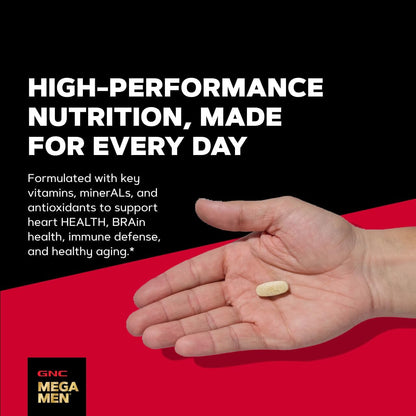 GNC Mega Men One Daily 50 plus for Men, 60 Caplets