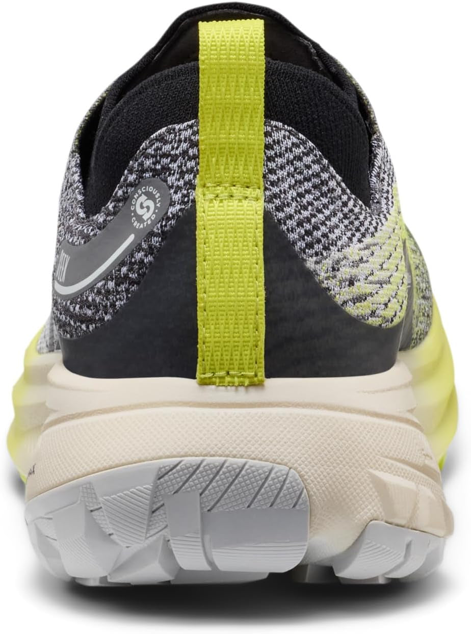 KEEN Seek trail running shoes in black with rugged outsole and breathable mesh upper for outdoor trail running.