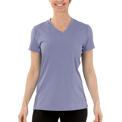 Women'S Cooling V-Neck Short Sleeve T-Shirt