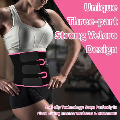 Ultimate Sweat Waist Trainer for Effective Fat Loss - Unisex Waist Trimmer & Stomach Wrap for Enhanced Workouts