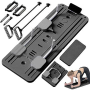 8-in-1 Foldable Pilates Board with Resistance Bands & Kneeling Mat – Full Body Home Fitness