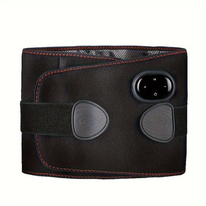 Portable USB-Rechargeable Waist & Ab Trainer with Hot Compress(Black)-0