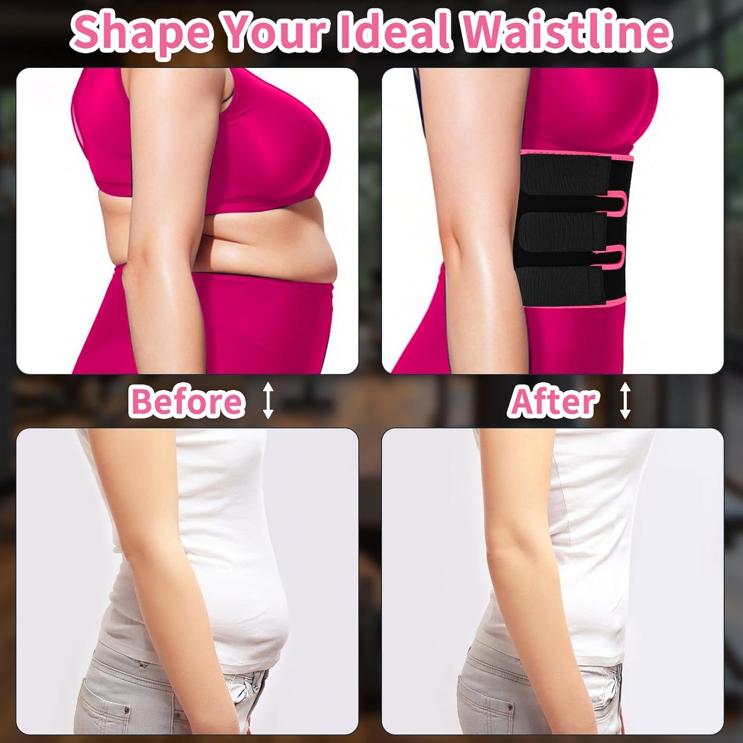 Ultimate Sweat Waist Trainer for Effective Fat Loss - Unisex Waist Trimmer & Stomach Wrap for Enhanced Workouts