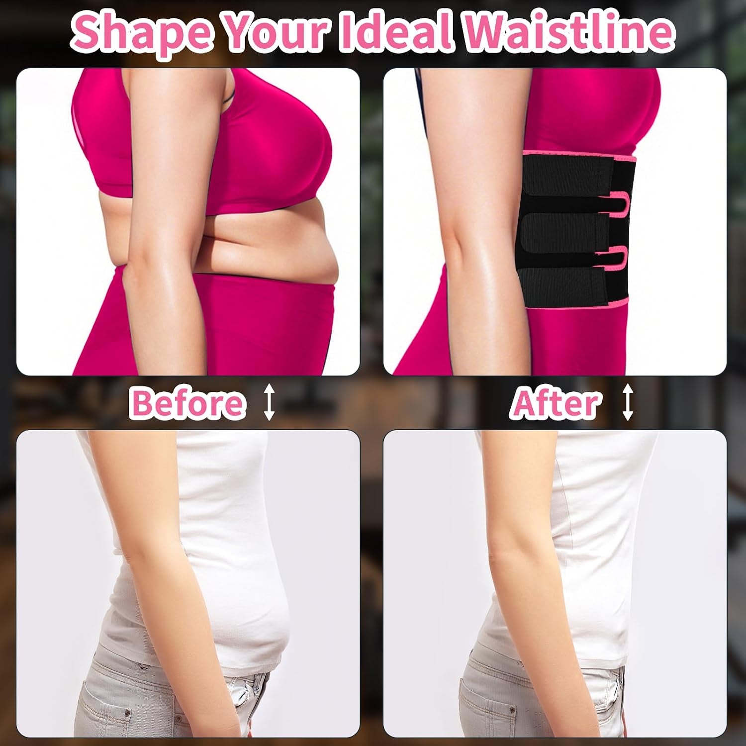 Ultimate Sweat Waist Trainer for Effective Fat Loss - Unisex Waist Trimmer & Stomach Wrap for Enhanced Workouts